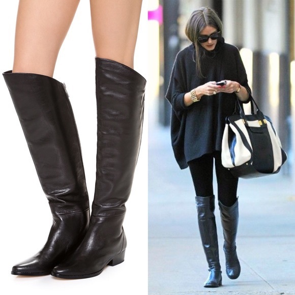 Dolce Vita Daroda Tall Boots Black Leather - Picture 1 of 10